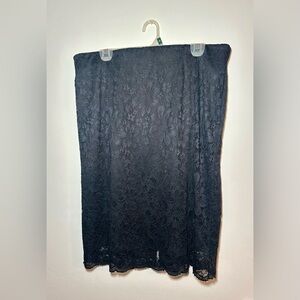 NWT Ava & Viv black lace pencil skirt Size X
